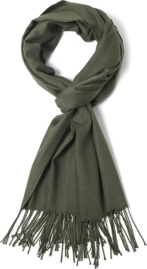 Cindy & Wendy Pashmina Shawls and Wraps Large Scarfs for Women Wedding Party Bridal Long Fashion Solid Shawl Wrap Fringes