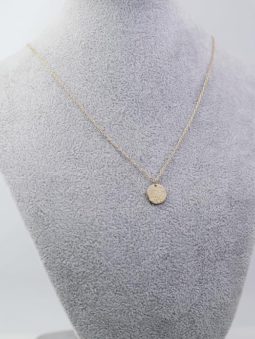 Birth Flower Necklace, 14K Gold Plated Floral Pendant Necklaces for Women, Simple Dainty Birth Month Flower Necklace, Birthday Jewelry for Women - 12 Month