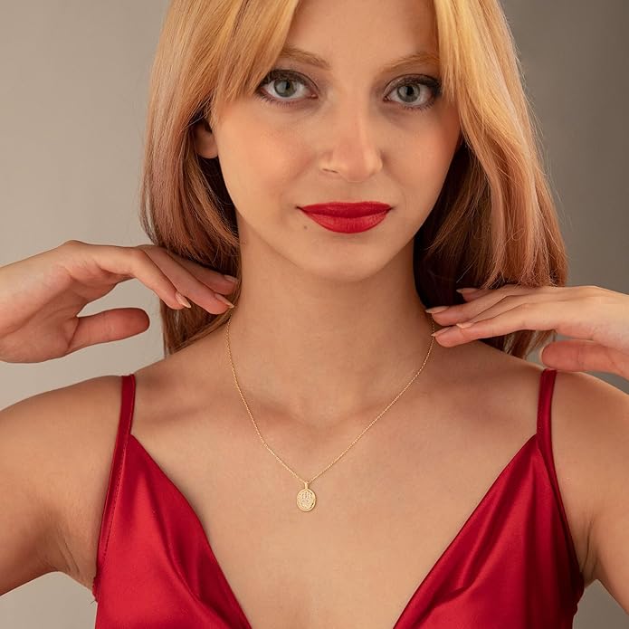 Gold Necklace for Women-14K Gold Plated Bow,Dragon,Shell, Palm Tree, Seahorse, Conch Shell,Sardines, Cowboy Boot,Bat,Bunny Pendant Beachy Jewelry for Women Gifts