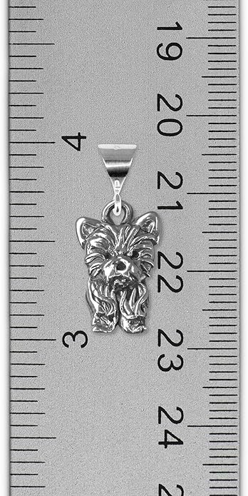 Sterling Silver Yorkie Pendant Gifts for Women - Yorkshire Terrier Gifts – Handcrafted in the USA