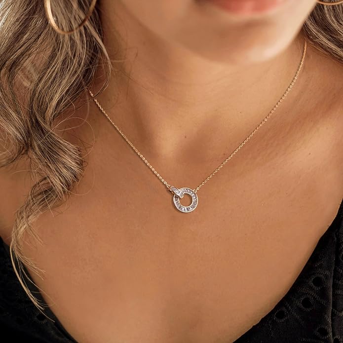 ROSEDANCE Heart Necklace for Women, 14K Gold Plated Dainty Heart Necklace, Tiny Love Symbol Pendant Choker, Minimalist Dainty Jewelry Gift, Valentines Day Anniversary Birthday