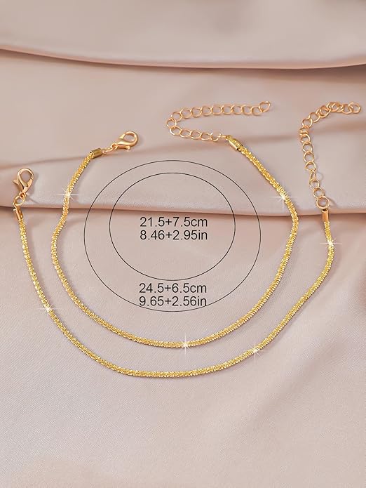 Ankle Bracelets for Women Waterproof Sparkly Anklets Tennis Rhinestone Anklets for Women Starfish Infinity Heart Cross Anklet Bracelet Beach Jewelry
