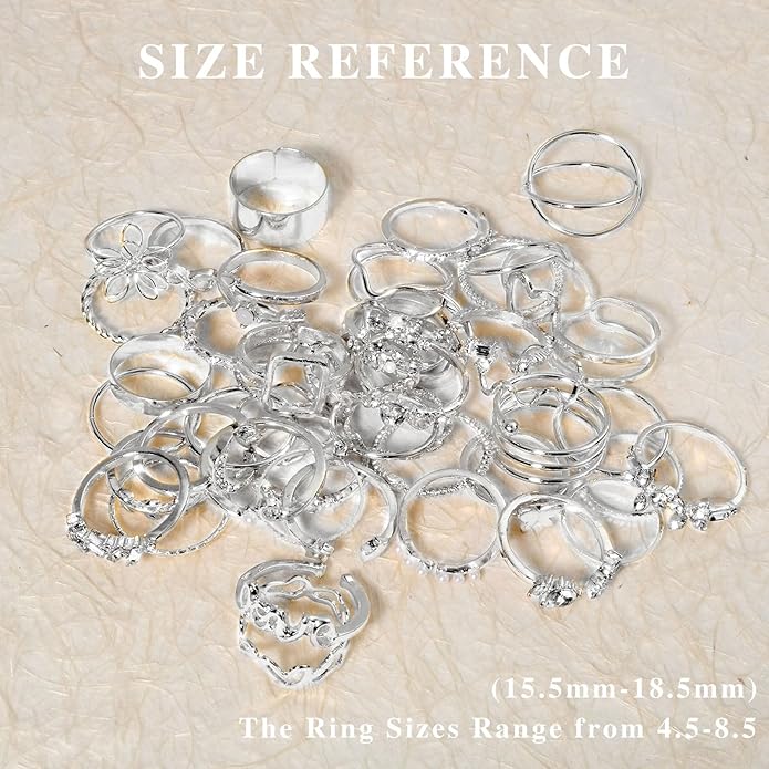 CHICUTIE Gold Knuckle Rings Set For Women Stackable Joint Finger Midi Rings Dainty Cubic Crystal Zirconia Simple Hollow Twist Cute Rings Pack Jewelry Gift