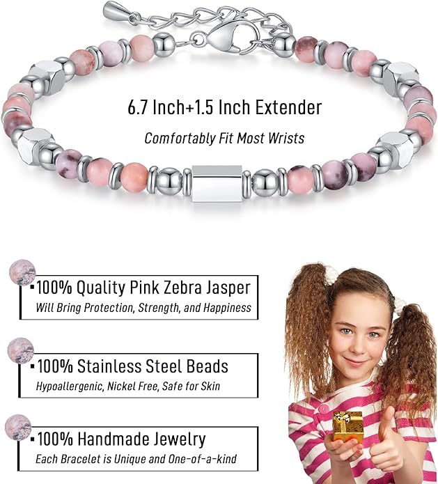 Tiny Gemstone Beaded Bracelets for Women Teen Girls, You are Awesome Jewelry Gifts for Women, Friends, Sister, Mom, Daughter...
