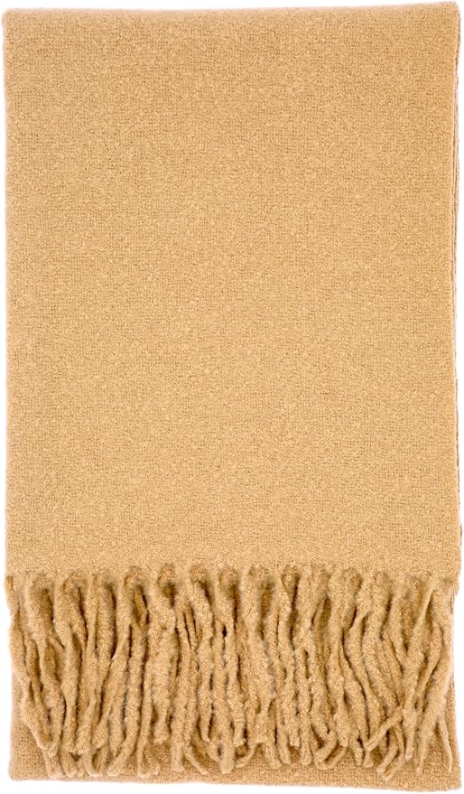 Achillea Warm Cashmere-Feel Winter Scarf – Thick Pashmina Shawl Wrap for Cold Weather