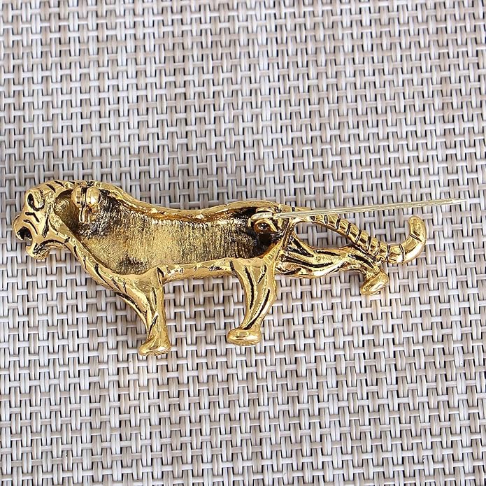HETICA Vintage Animal Dragon Skull Wolf Crown Lion Brooch for Men Women Suit Tie Dress Lapel Pin Fashion Jewelry