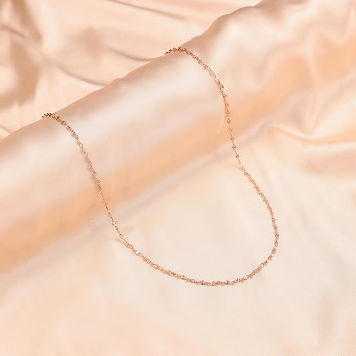 925 Sterling Silver Chain Necklace Link Chain Necklace for Women Simple Dainty 16K Gold Plated Necklace for Women Minimalist Waterproof Silver Necklace Trendy Jewelry Gifts