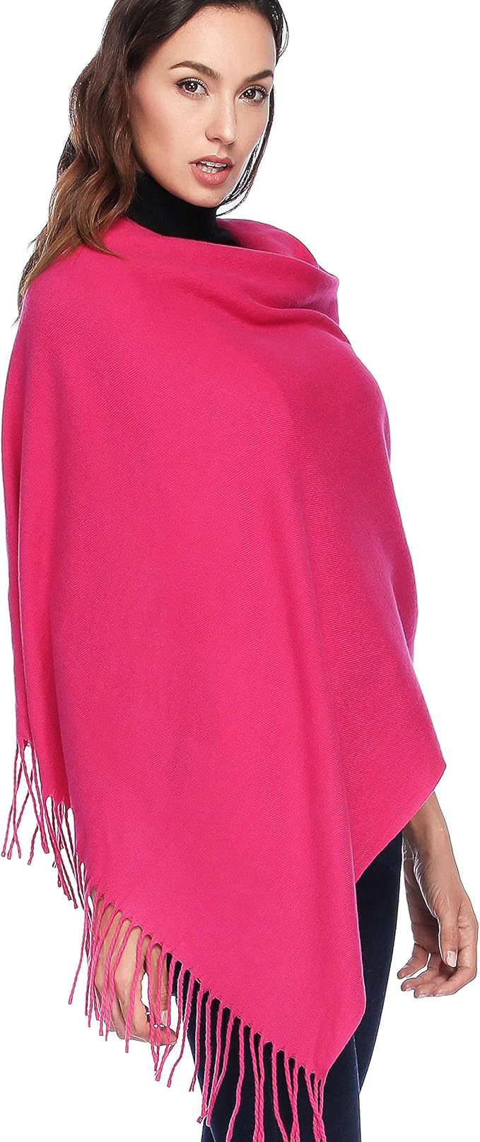 HOYAYO Extra Large Thick Pashmina Shawl Wraps - Wool Soft Winter Warm Scarves Travel Blanket for Women