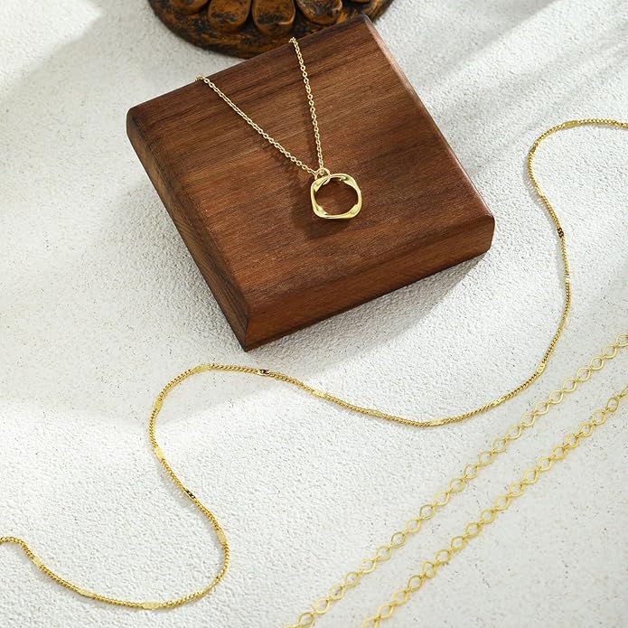 BBV Layered Gold Necklaces for Women Stackable Dainty 14K Gold Plated Silver Chain Necklace Layering Cute Fashion Pendant Choker Necklaces Trendy Jewelry Set Gifts for Women