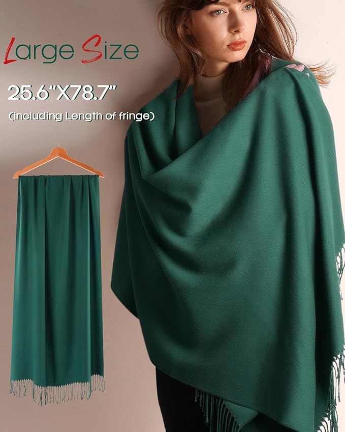 FURTALK Winter Scarf for Women Pashmina Shawl Wraps Soft Warm Fashion Blanket Scarves Gifts