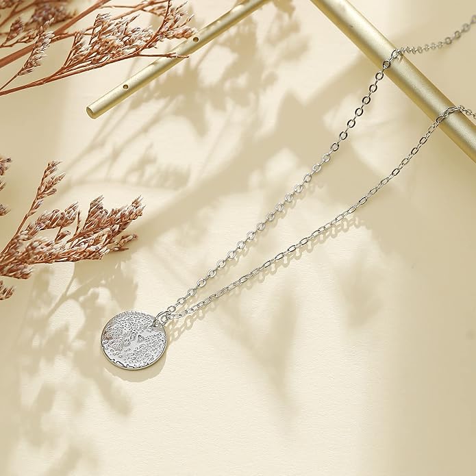 Collner 14K Gold Heart Pendant Necklace for Women Dainty Star Necklace Tiny Evil Eye Choker Necklace Boho Crescent Moon Necklace Minimalist Jewelry