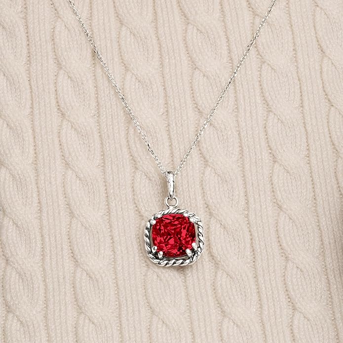 JEAN RACHEL JEWELRY 925 Sterling Silver Necklace for Women - Rope with Cubic Zirconia Vintage Design - Hypoallergenic, Lead & Nickel Free Jewelry - Artisan Handcrafted Statement Necklace