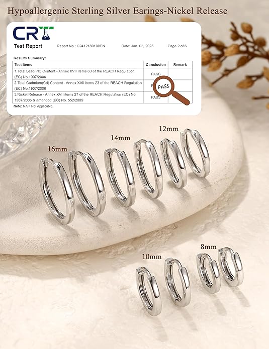 Kakonia 5 Pairs Small Sterling Silver Hoop Earrings Set for Women, 18k Gold Plated Huggie Hoop Earrings, Lightweight Hoop Earrings for Women Hypoallergenic, Cartilage Earring Sets for Multiple Piercing