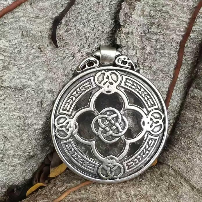 S925 Sterling Silver Viking Pendant, Norse Mythology Inspired Men's Jewelry, Perfect for Necklaces, Gift for Father's Day, Christmas, Birthday