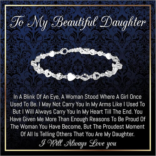I Love You Bracelet - Daughter Gift, Birthday Gift