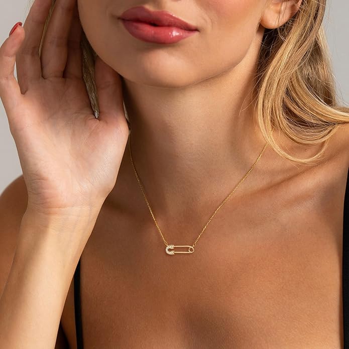 Gold Necklace for Women-14k Gold Plated Infinity Necklace Star Of David Necklace Evil Eye Cross Pendants Heart Dainty Gold Necklace For Women