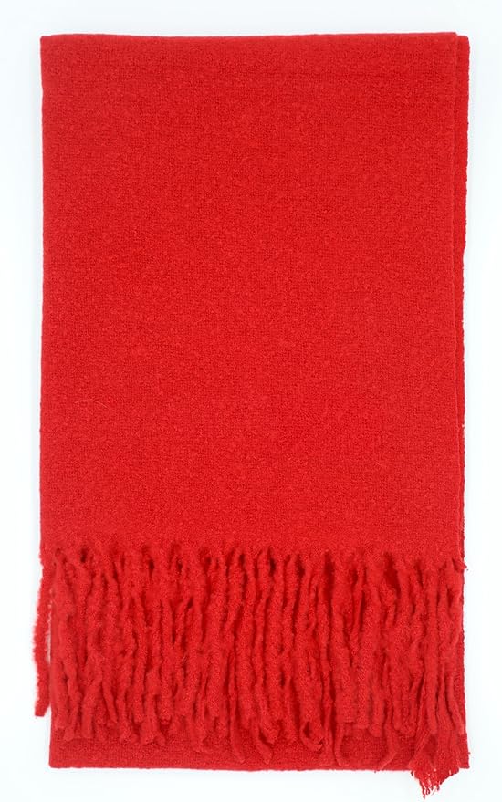 Achillea Warm Cashmere-Feel Winter Scarf – Thick Pashmina Shawl Wrap for Cold Weather