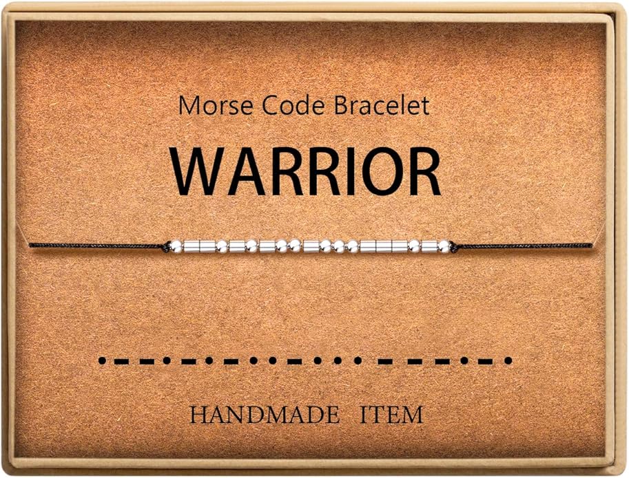 Lcherry Personalized Gift for Women Funny Morse Code Bracelet for Women Friendship Inspirational Gifts for Women