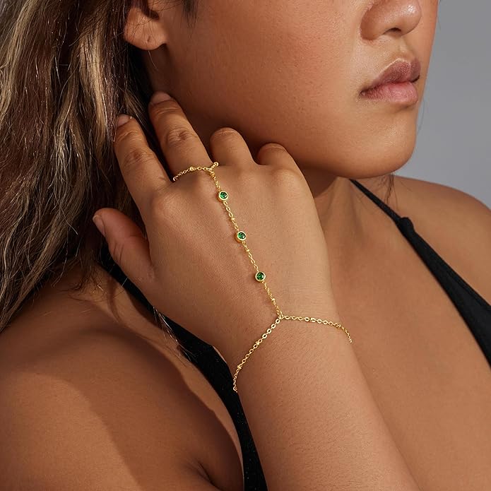 Gold Bracelets for Women Non Tainish,Dainty Bracelets Stack for Women Trendy, Gold Plated Cuff Bracelets Stack With Beaded Cuban Paperclip Snake Rope Bangle Hand Chain Jewelry Gifts for Women