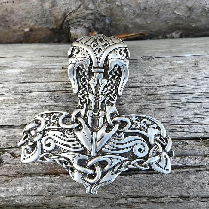 S925 Sterling Silver Viking Pendant, Norse Mythology Inspired Men's Jewelry, Perfect for Necklaces, Gift for Father's Day, Christmas, Birthday