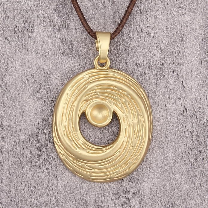 Long Boho Necklaces for Women Vintage Leather Wooden Pendant Y Choker Ethnic Style Gold Circle Hippie Sweater Necklace