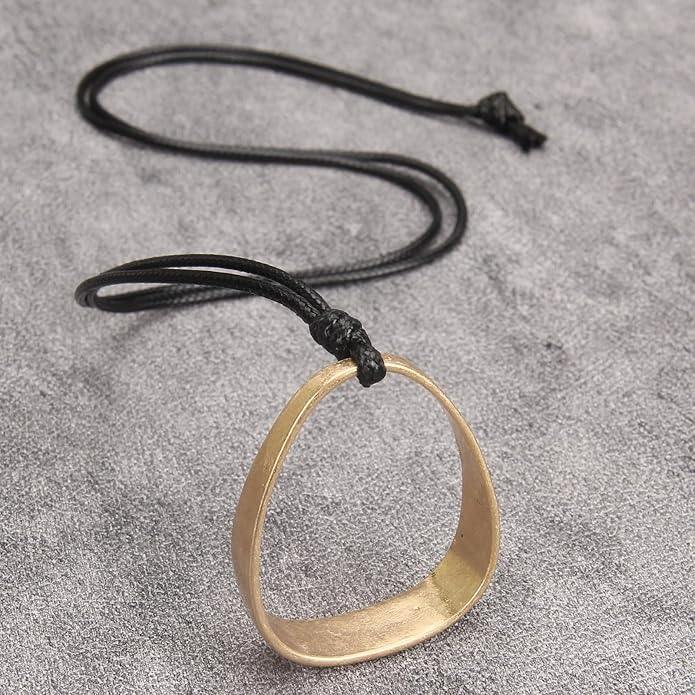 Long Boho Necklaces for Women Vintage Leather Wooden Pendant Y Choker Ethnic Style Gold Circle Hippie Sweater Necklace