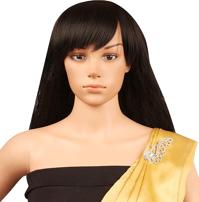 Touchstone Indian Bollywood Handcrafted Designer Jewelry Brooch Lapel Pin in Gold Or Silver Tone for Women.