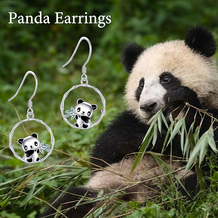Animal Earrings 925 Sterling Silver Dangle Earrings Leverback Earrings Animal Jewelry for Women