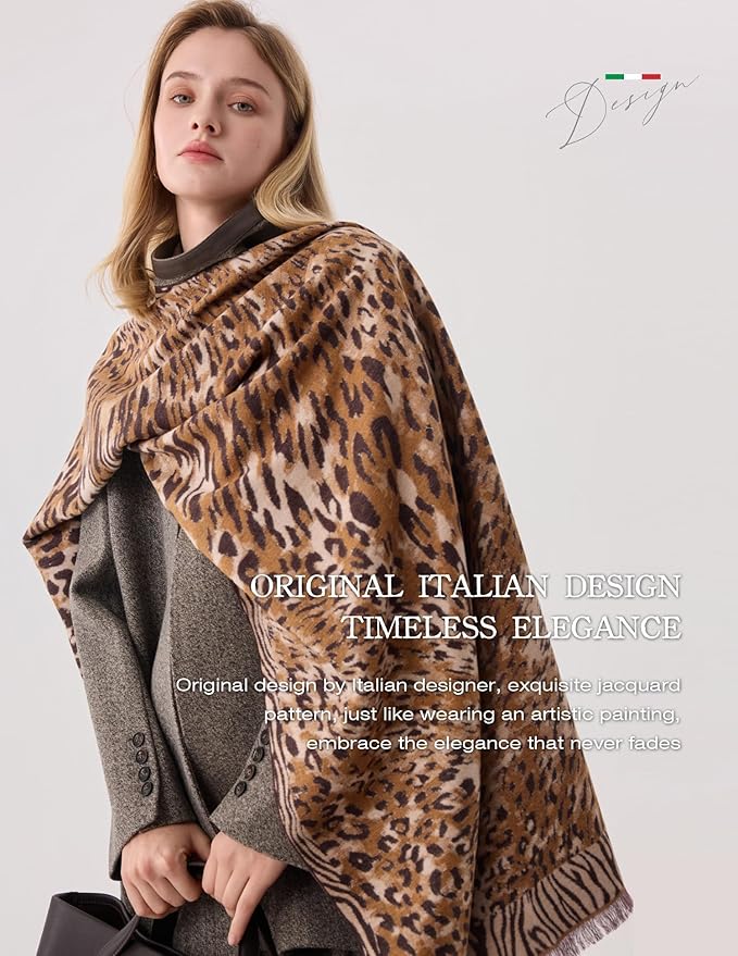 ZHE JIN Luxurious Silk Scarf Shawl Wraps for Women, Warm Scarves Winter Gift, 100% Brushed Mulberry Silk