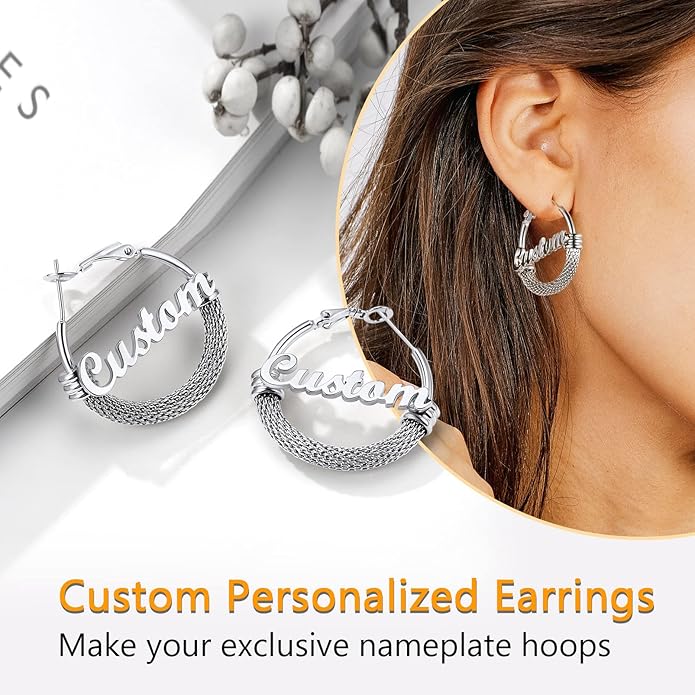 PROSTEEL 30/40/60/80/100mm Chunky Hoop Earrings For Women Gold Plated/Black Stainless Steel Hoops Earrings Statement Jewelry