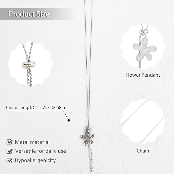 Irregular Y2k Long Y-shaped Necklace with Zircon Inlaid Sparkling Brick Tassel Pendant Double-Layer Chain High-end Fashion Accessory Women's