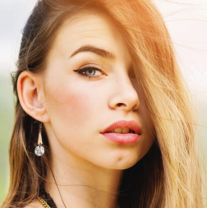 SPUNKYsoul Boho Disc Light Weight Earrings 2 Pack for Women