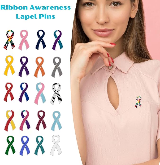 Green Ribbon Awareness Pins - Wholesale Pack Pins for Cerebral Palsy, Glaucoma, Mental Health, Bipolar Disorder, Organ Donation, Liver Cancer- Perfect for Gift-Giving and Fundraising
