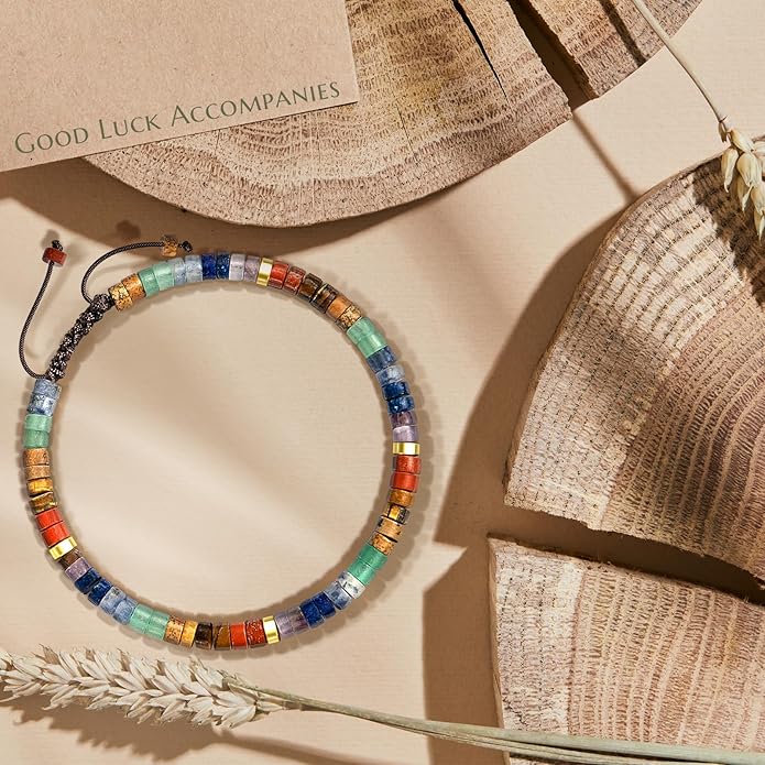 30th 40th 50th 60th 70th 80th Birthday Gifts for Women, Natural Stone Bracelet Birthday Gifts for Mom Daughter Grandma Sister Friends Coworker