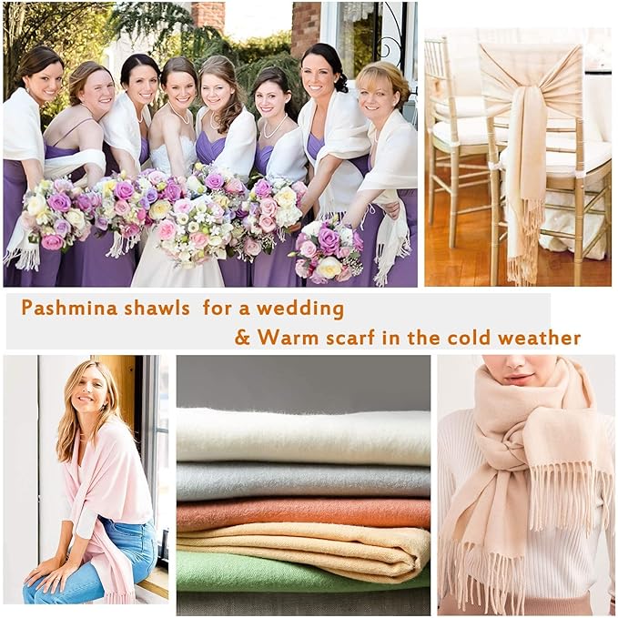 FURTALK Winter Scarf for Women Pashmina Shawl Wraps Soft Warm Fashion Blanket Scarves Gifts