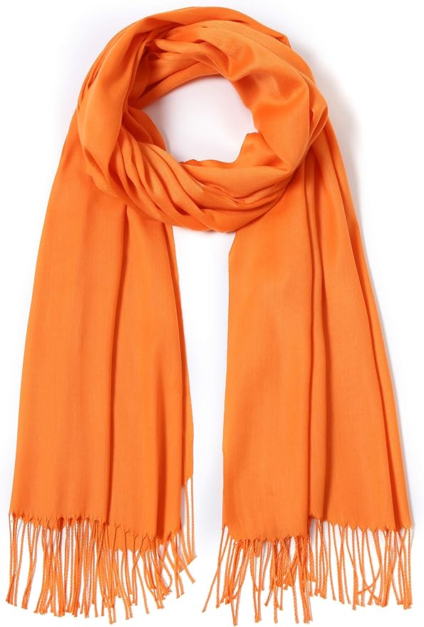 Cindy & Wendy Pashmina Shawls and Wraps Large Scarfs for Women Wedding Party Bridal Long Fashion Solid Shawl Wrap Fringes
