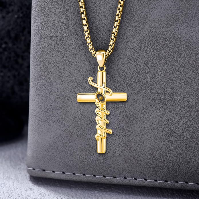 Midir&Etain Cross Necklace 925 Sterling Silver Celtic Christian Pendant Religious Protection Jewelry for Women Men