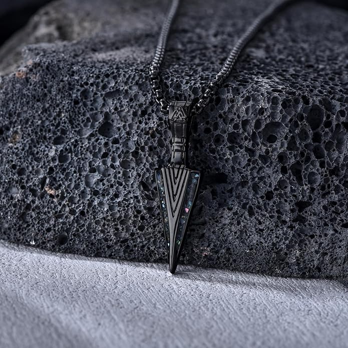 KoyeKei Viking Necklace for Men 925 Sterling Silver Viking Norse Pagan Jewelry Gifts for Women