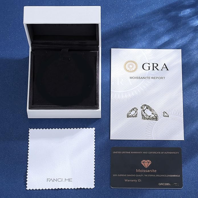 FANCIME Moissanite Tennis Bracelet 4.7-19 Carats 18K Gold Plated 925 Sterling Silver Tennis Bracelet 3mm/4mm/5mm D Color VVS1 Round Cut Moissanite Bracelet for Women Men