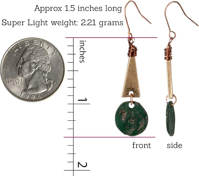 SPUNKYsoul Boho Disc Light Weight Earrings 2 Pack for Women