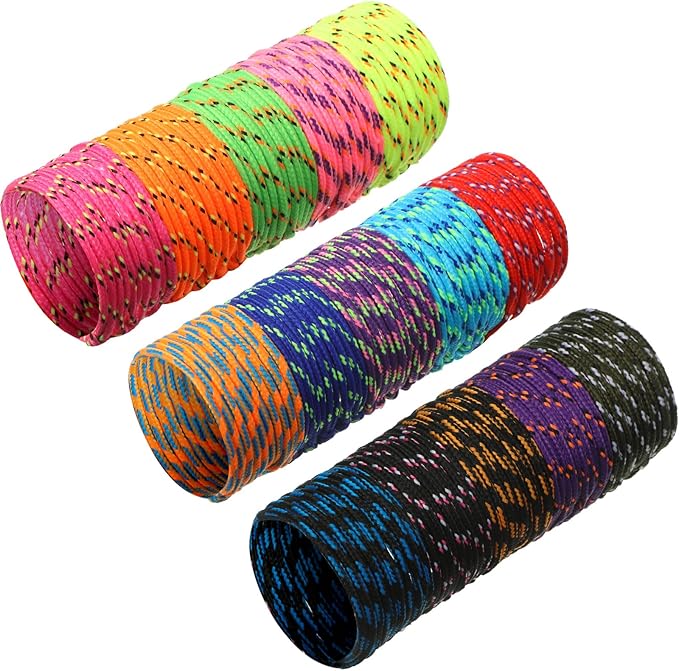 Hillban 300 Pcs Friendship Bracelets Bulk for Kids Neon Jelly Bracelets 80's Party Halloween Favors Gift Adjustable Paracord Rope Woven Goody Bag Stuffers Girls Boy Favors, 15 Colors(Classic)