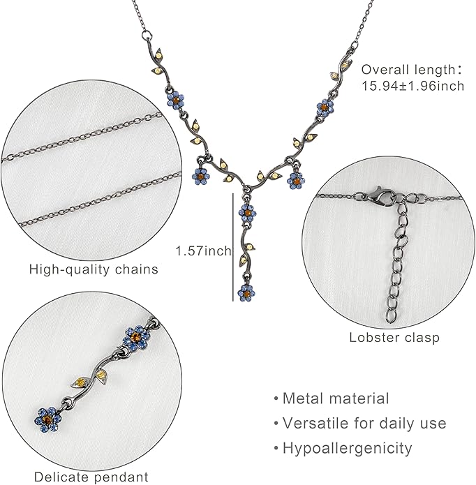 Irregular Y2k Long Y-shaped Necklace with Zircon Inlaid Sparkling Brick Tassel Pendant Double-Layer Chain High-end Fashion Accessory Women's
