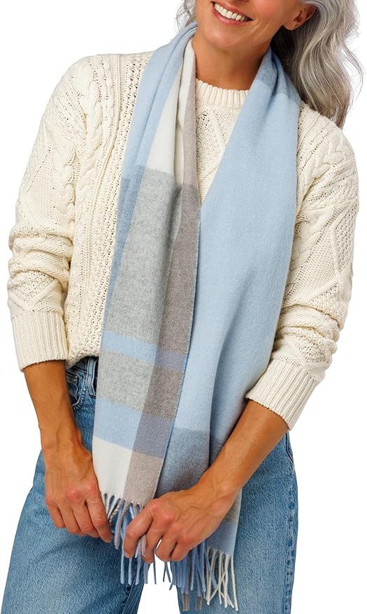 Fishers Finery Women's 100% Pure Cashmere Winter Scarf