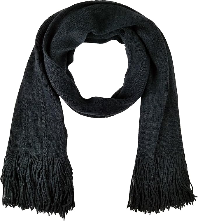BRUCERIVER Women's Ultra Soft Knit Scarf & Glove Set Touchscreen Function Cable Design