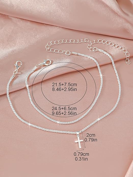 Ankle Bracelets for Women Waterproof Sparkly Anklets Tennis Rhinestone Anklets for Women Starfish Infinity Heart Cross Anklet Bracelet Beach Jewelry