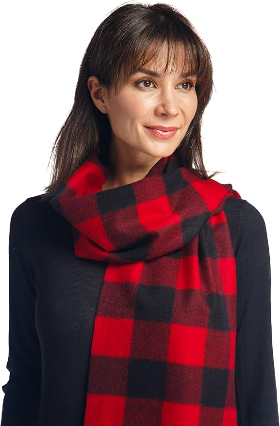 Fishers Finery Women's 100% Pure Cashmere Winter Scarf