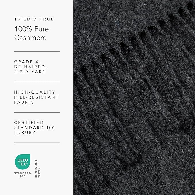 Fishers Finery Women's 100% Pure Cashmere Winter Scarf