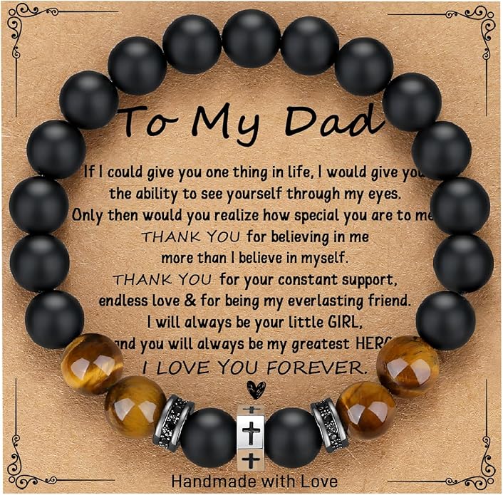 TONY & SANDY Cross Bracelet Men Cool Valentines Day Gifts for Him Teen Boys Son Grandson Nephew, Birthday Easter Christmas Gifts for Teen Boys Adults Men