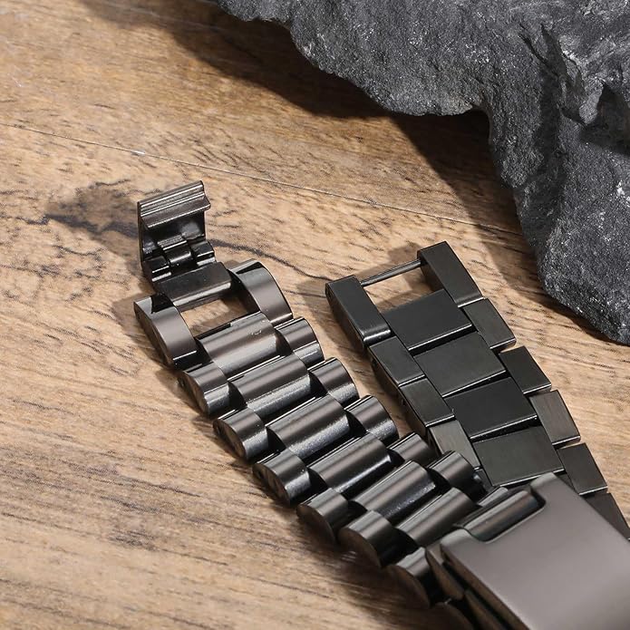 VNOX Masculine Watch Band Stainless Steel Link Bracelet Personalized Jewelry Gift for Men DAD Father Husband Boyfriend