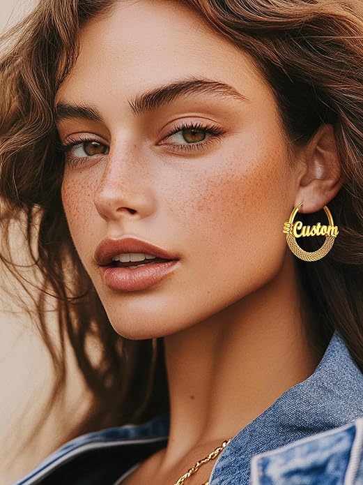 PROSTEEL 30/40/60/80/100mm Chunky Hoop Earrings For Women Gold Plated/Black Stainless Steel Hoops Earrings Statement Jewelry